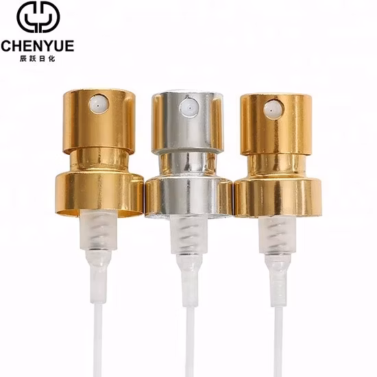 Atomizador de perfume, bomba de engarce cosmética de aluminio, pulverizador, pulverizadores de niebla fina