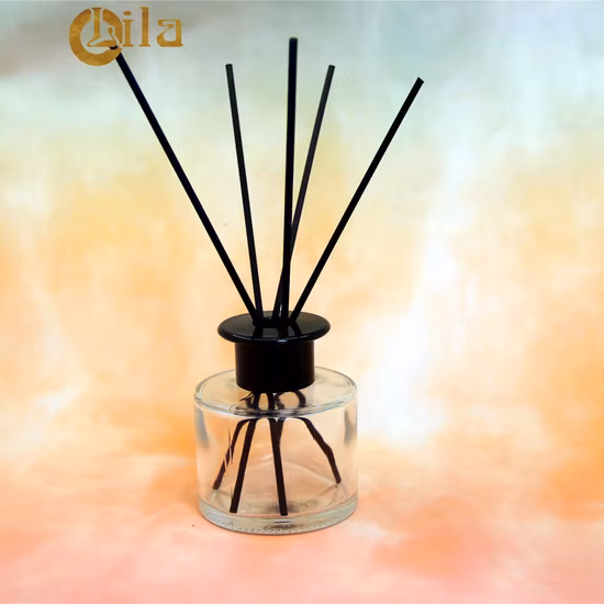 Venta caliente 100 ml botellas de fragancia al por mayor botella de vidrio difusor de perfume con tapa Reed