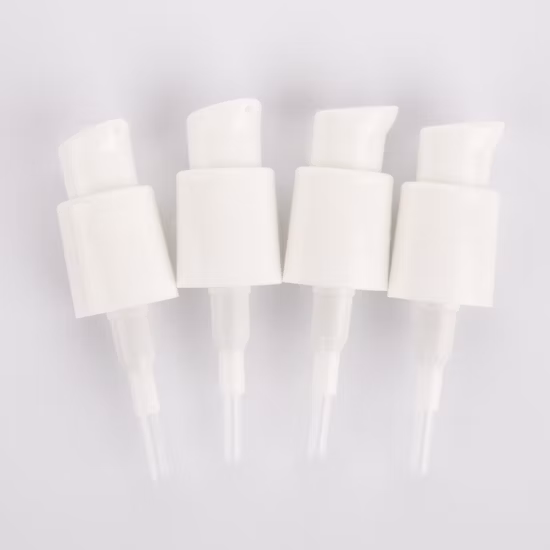 Venta al por mayor 18/415 20/410 22/400 Bomba de loción de tratamiento dispensador de crema de plástico blanco negro para botella de vidrio cosmética